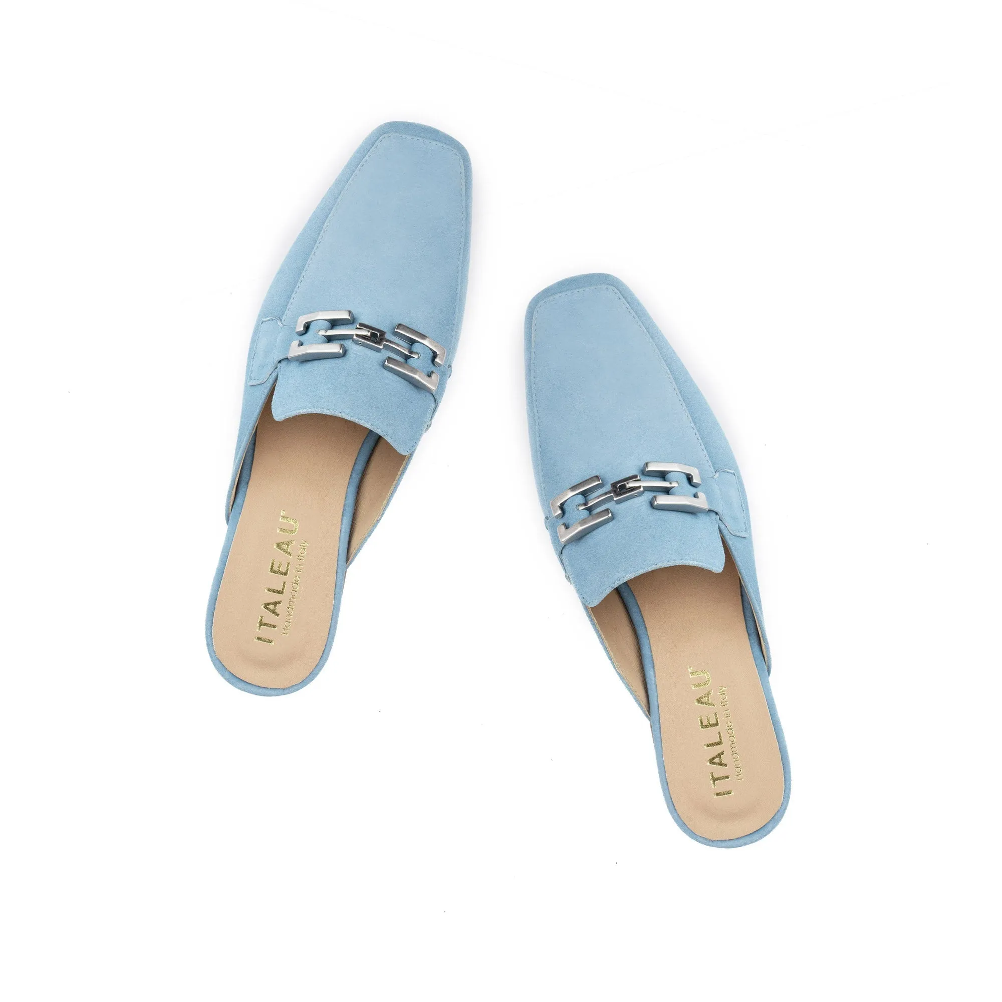 Cecile Mules Bijou Blue