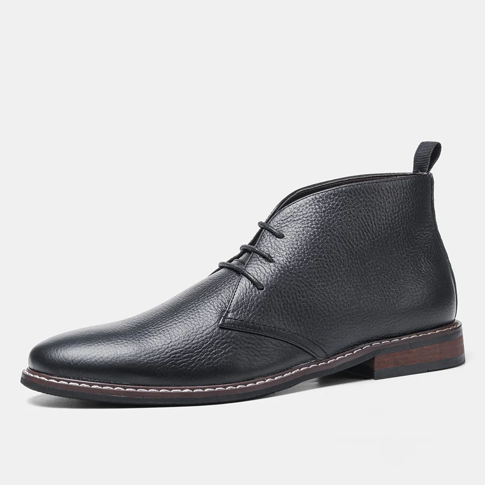 Color Brushed Large Size Desert Boots Men