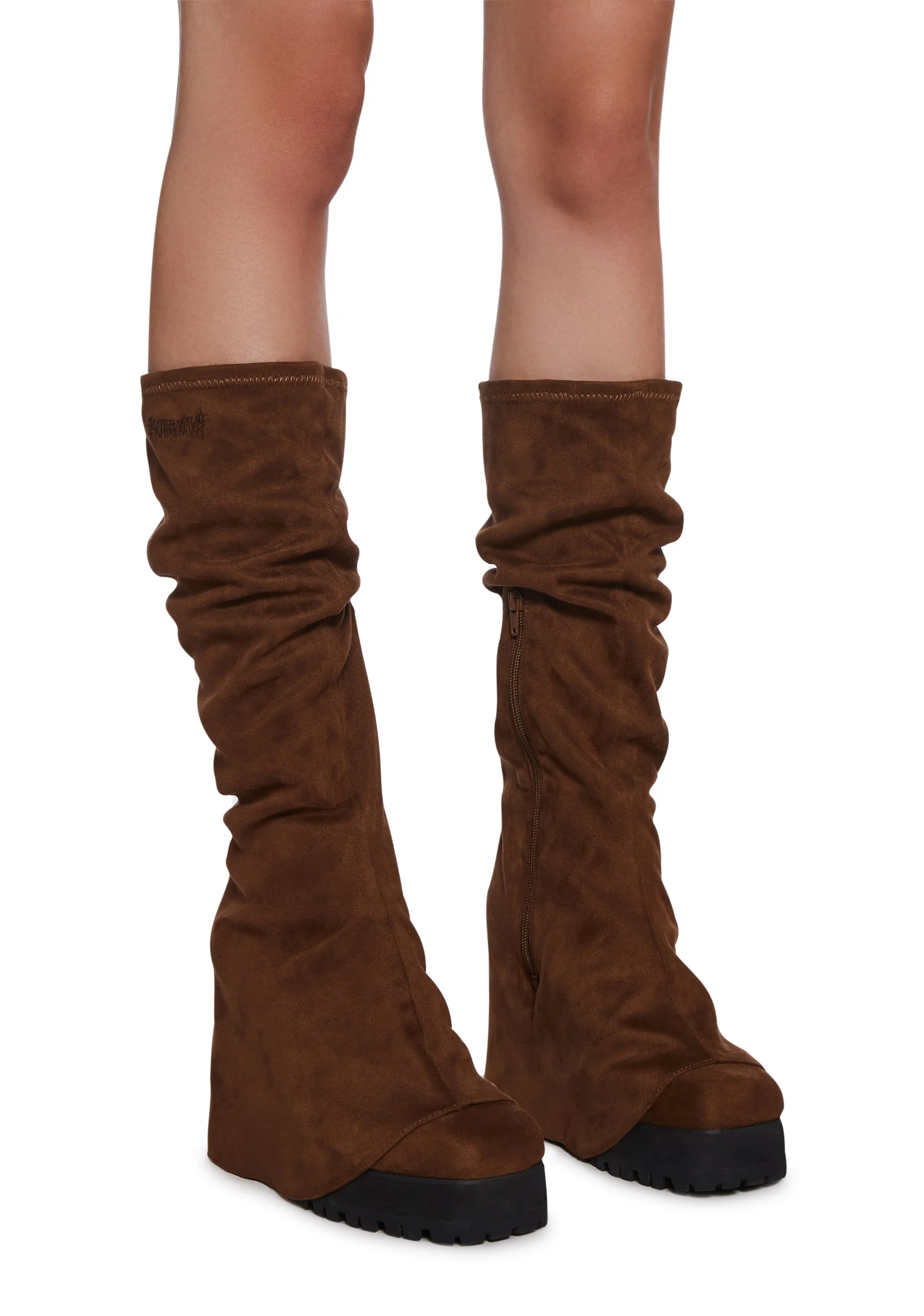 Crossfade Knee High Pant Boots