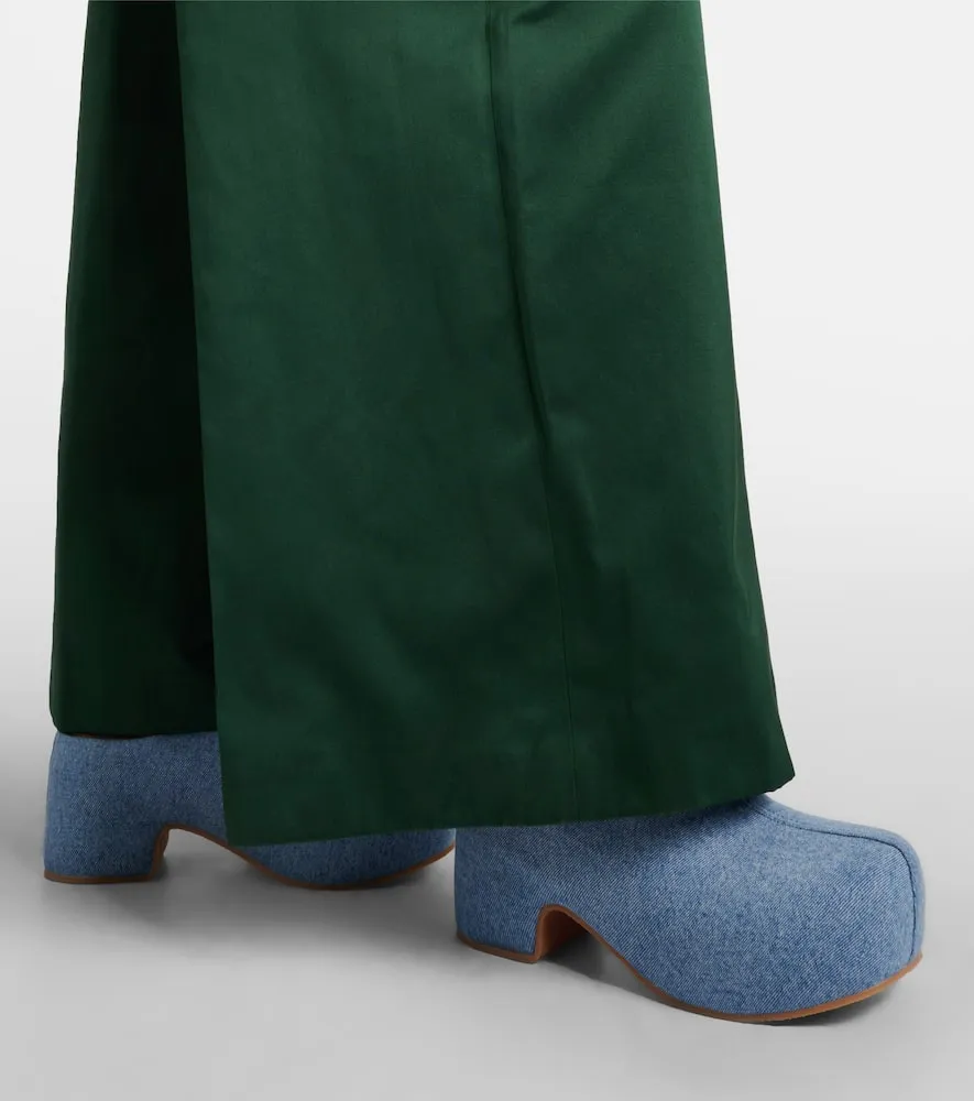 Dries Van Noten Denim clogs
