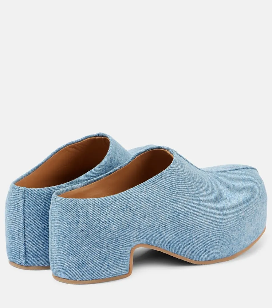 Dries Van Noten Denim clogs