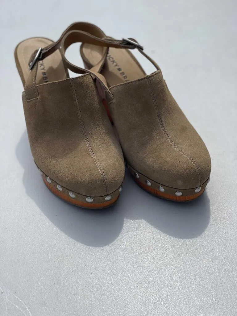 Lucky Brand Clog Heels 7