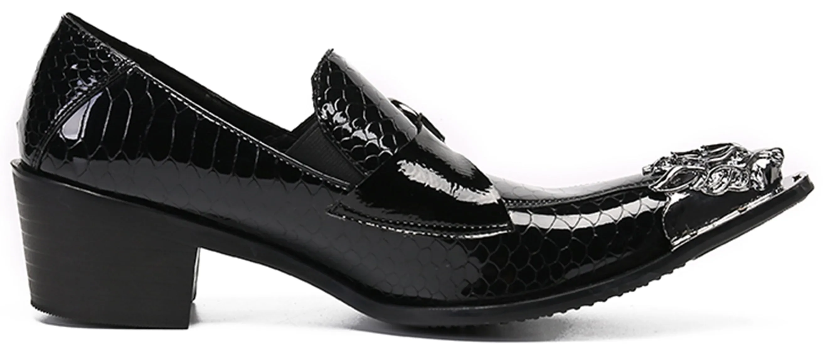 Men's Lion Metal Tip Western Loafers