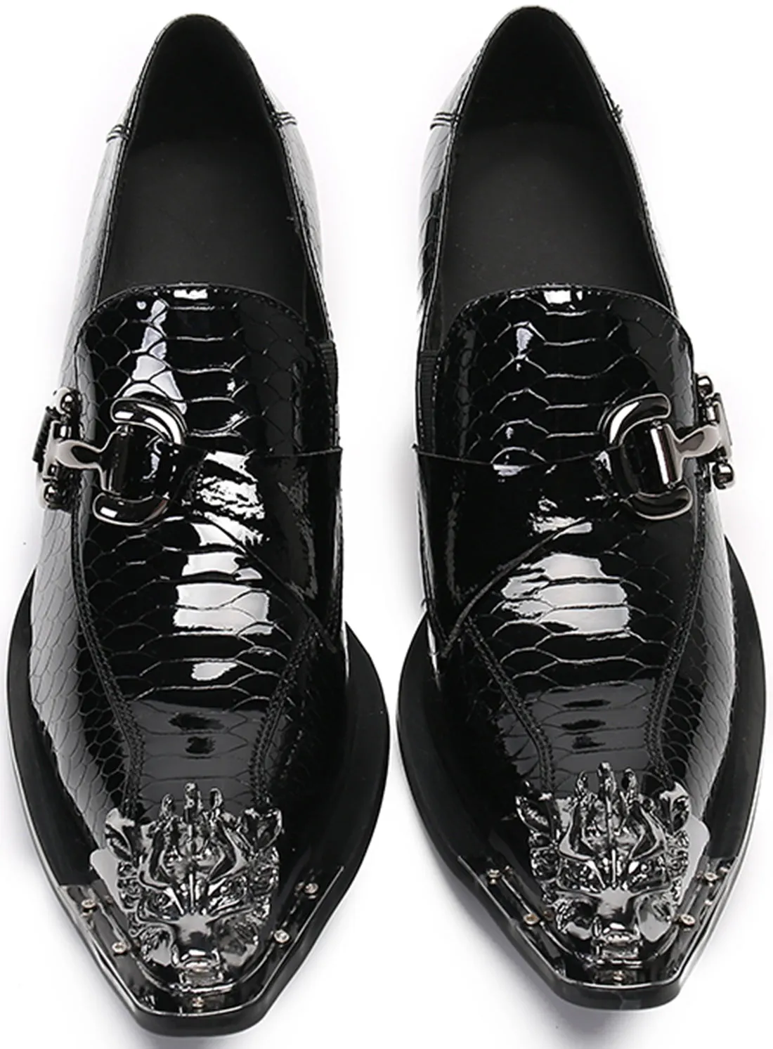 Men's Lion Metal Tip Western Loafers