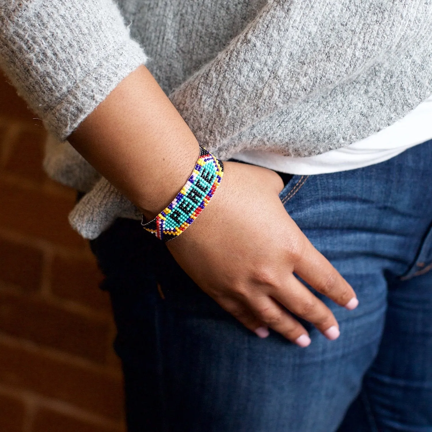 Peace Beaded Friendship Bracelet