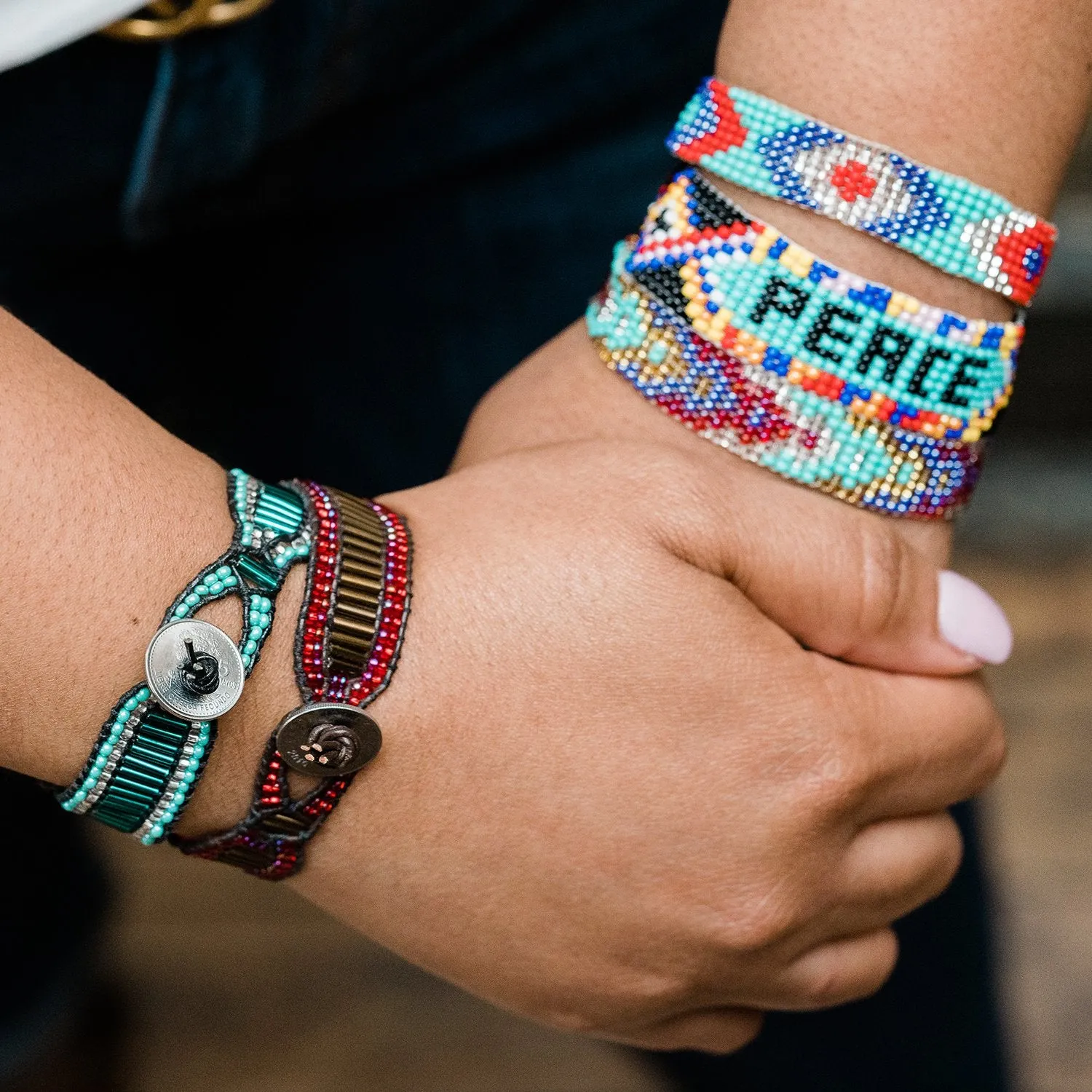 Peace Beaded Friendship Bracelet