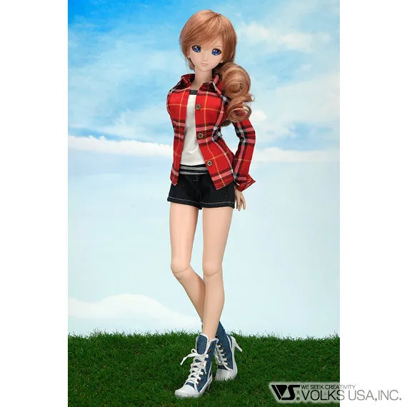 Sporty Plaid Shirt Set