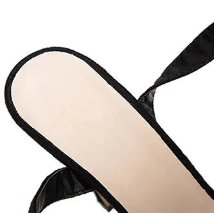 Women's Summer High-Heeled Sandals With Decorative Buckle