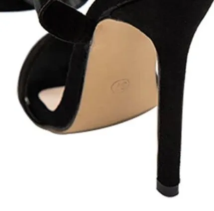Women's Summer High-Heeled Sandals With Decorative Buckle